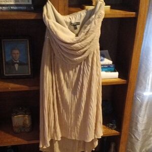 Express Cream High Low Dress